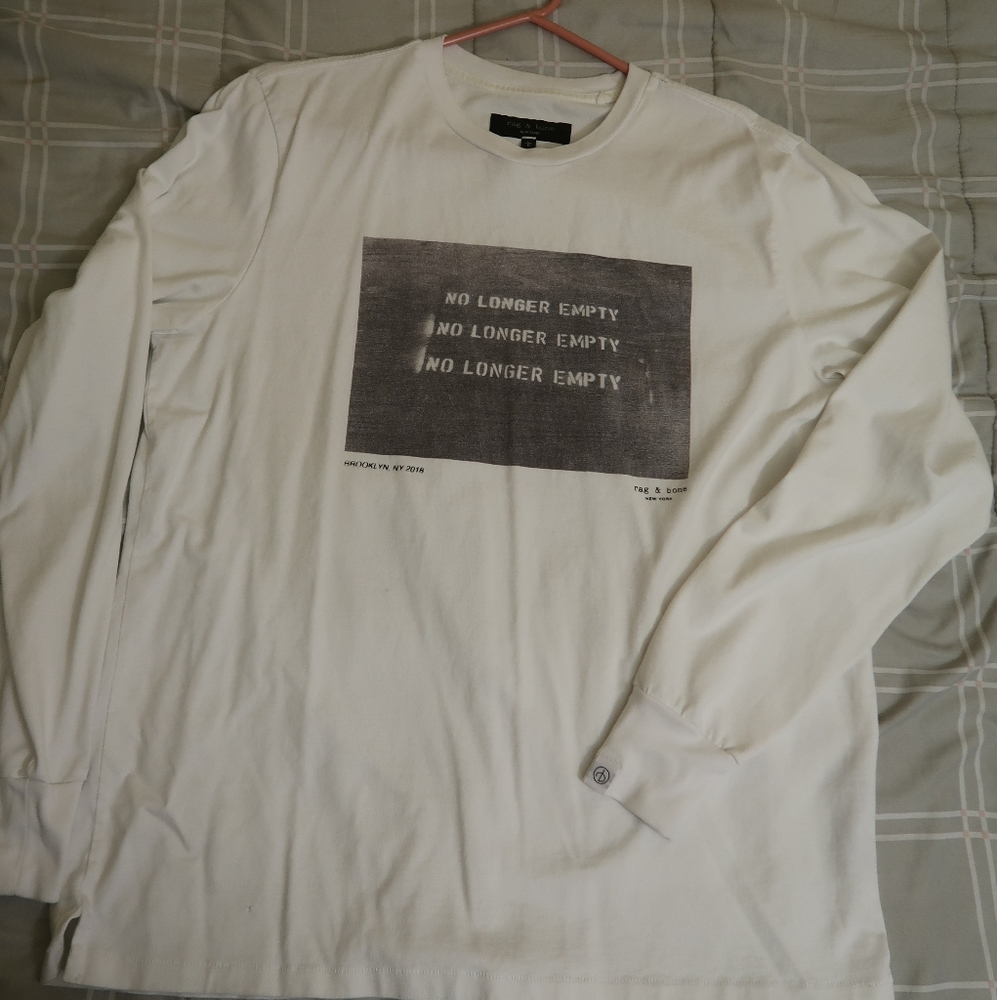 rag & bone NY Empty Long Sleeve Tee Shirt Large